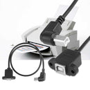 Elbow Connector USB-B/F to USB-B/M Charging Data Cable for Printer Scanner