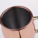 Small Moscow Mule Copper Mugs- Handcrafted Heavy Mug Cups with Double Walled -