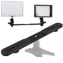 New Dual Flash Bracket Holder Fr 1/4"Screw Studio Light Stand Tripod Camera DSLR