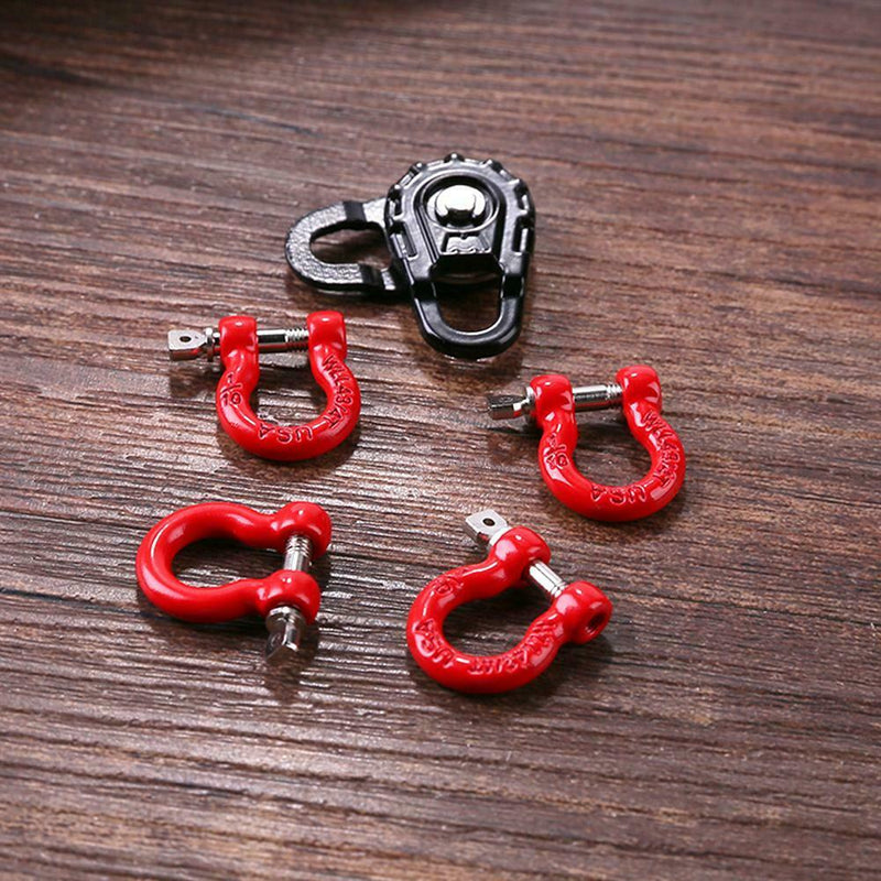 3pcs RC Car Snatch Block Metal Winch Tow Rope for 1/10 RC Crawler Traxxas Axial