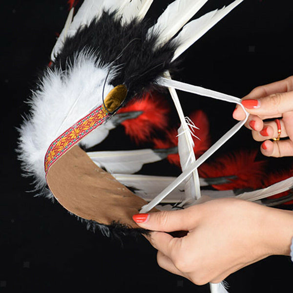 Style Feather Headband Women Hair Accessory Fancy Dress