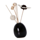 Creative Artificial Flower Ceramic Vase Essential Oil Perfume Holder Black