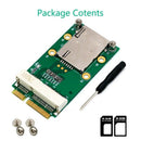 Mini PCI-E Express To PCI-E Adapter with SIM Card Slot for 3G/4G WWAN LTE G