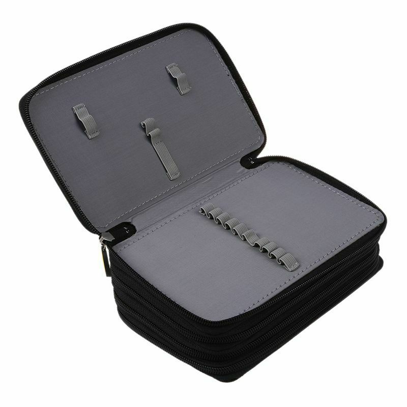 4 Layer Oxford Canvas Pencil case 72 Holders Pencil Bags Multi-Function Sto Z3B2