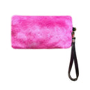 Women Winter Faux Rabbit Hair Clutch Purse Messenger Bags Wallet Satchel Fash