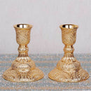2x Alloy Candelabrum Candelabra Candle Holder with 2 Spiral Twist Candles