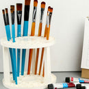 Art Supplies Using Paint Brush Penholder White Round Plastic Stand  AU