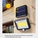 100LED Solar lamp with motion detector Solar radiator Outside lamp Garden la^