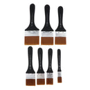 7pcs Lots Nylon Hair Brush Wooden Handle Wood Wall Paint Brushes Soft Head Tool