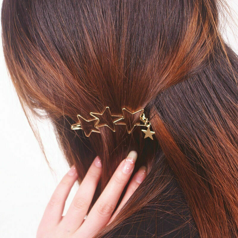 Women Hollow Five-pointed Star Hairpin Hair Clip Bobby Pins Hair Accessorie