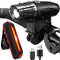 Bike Light Set, Waterproof Bicycle LED Mountain Safety Headlight Tail Light