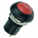 On-Off Latching Waterproof 12mm Push Button Switch SPST 2A IP67, Red C7P3