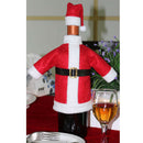 Santa Claus Wine Lovely Decoration with Hat Clothing Red Wine Bottle Case  A
