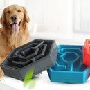 Pet Feeding Food Bowls Puppy Slow Down Eating Feeder Dish Bowel Prevent Obe