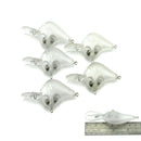 10Pcs Square Bill Unpainted Crankbait Fishing Lure Body 9.5Cm Blank Lures AU BX