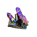 Rainbow Titanium Cluster Mineral Specimen Healing Natural Quartz Stone Y0R7