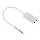 5pcs Headphone Audio Jack Adapter Adapter Cable, 1x Plug 2x Jack Stereo, For