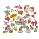 clothes patches heat transfer stickers diy printing iron on appliques BX