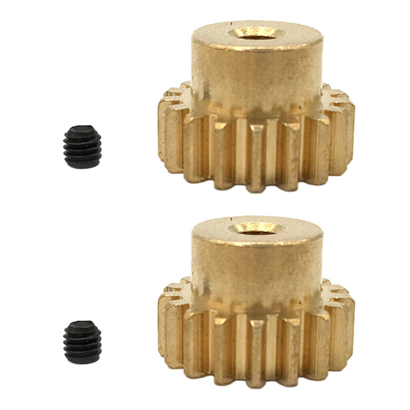 2pcs 3.175mm 17T Brass Motor Pinion Gear for RC Car Brushed Brushless Motors