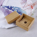 Bamboo Soap Dish Wooden Soap Tray Holder Storage Soap Rack Plate Box ContainerME