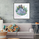 5D DIY Full Round Drill Diamond Painting Succulent Plants Cross Stitch Kit