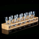 Bamboo Holes Glass Holder Cocktail Cup Party Cup Rack Stand 6 Holes Straight