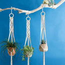Macrame Plant Hanger Set Of 3 Indoor Wall Hanging Planter Basket Flower Pot