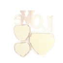 Home Wider Hollow Love Wooden Photo Frame DIY Picture Frame Art Craft Decor3C