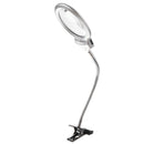 2.5X 107MM 5X 24MM LED Illuminating Magnifier Metal Hose Magnifying Glass D O6P8