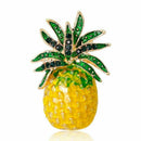 New Pineapple Brooch Pins Fruit Jewelry Cute For Women Suit Fashion Gift Co