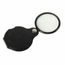 1pcs 3x-5x Handheld Folding Portable Old Man Reading Magnifier - Black P8O7