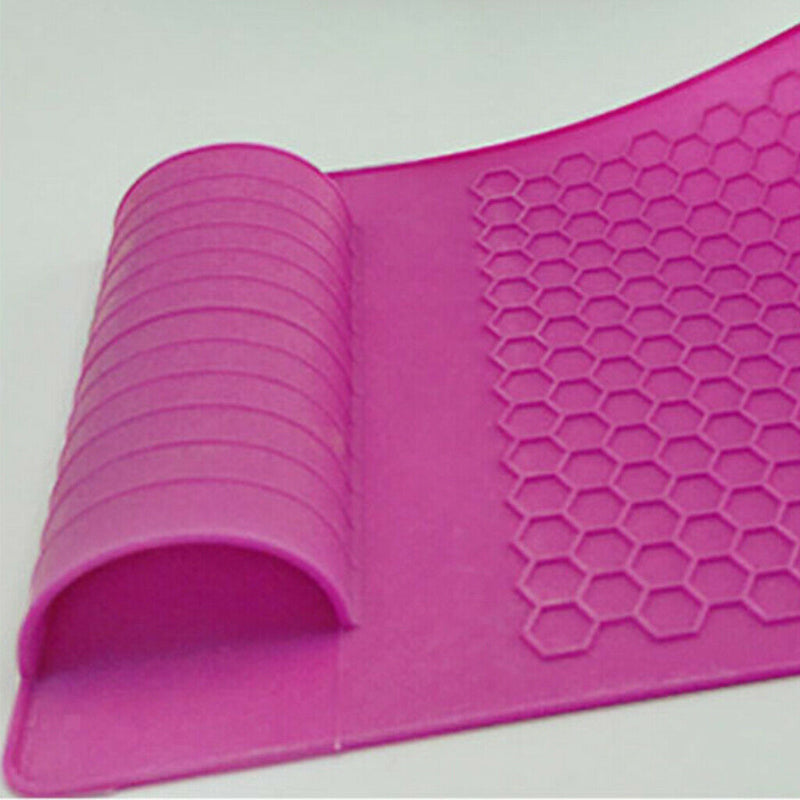 Hair Straightener  Proof Protection Silicone Mat Storage Pouch Red