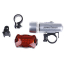 Waterproof 5 Led Lamp Bike Bicycle Front Head Light+Rear Safety Flashlight Set U