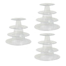 3 Pcs Macaron Display Towel 4 Tier Dessert Display Rack Wedding Party Buffet