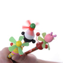 2x Child 22.5cm Cartoon Windmill Pencil Animal Kids Wooden Windmill Penci lcPT3C