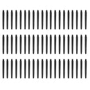 Pack of 60pc portable 52mm Thread Plastic Re-Grooved Dart Stems Shafts Black