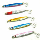 5Pcs Lead Fishing Lure,Metal Fishing Jigs Saltwater Sea 4.1in 0.88oz Iron L M2K2