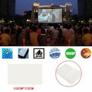 84 Inch Portable Projector Curtain Fabric Projection Screen 16:9 White For  C3L7