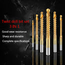 6Pcs Cobalt Left Hand Drill Bit Set Screw Metric Composite Tap Drill Bit TaSEAU