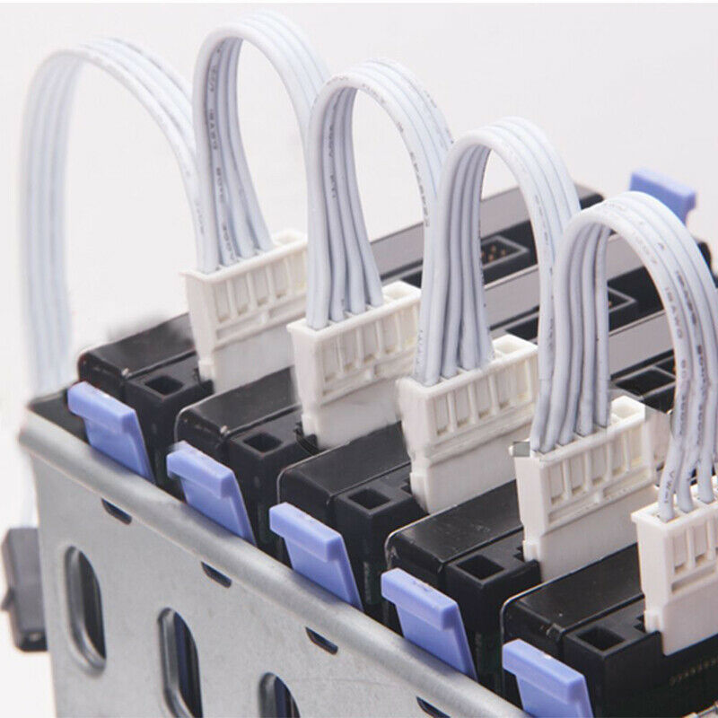 1 To 5 SATA 18AWG Wire Power Cable Splitter  Adapter For PC Server HDD SSD White