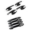 Car Carbon Fiber Outer Door Handle Protective Cover Decorative Stickers For