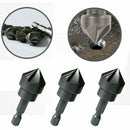 3Pcs 36mm Hex Countersink Bore Drill Bits Quick Change Chamfer for Wood Metal