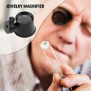 10X Maintenance Clock Jewelry Magnifier Lens Magnifying Glass with LED Lamp