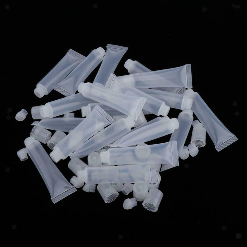 20 Pieces 8g Mini Clear Empty Lip Gloss Refill Empty Lip Balm Tubes Soft Tubes