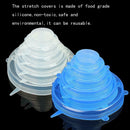12 Pcs Silicone Stretch Lids Various Sizes Food Storage Lid Saver Covers Wr N2M2