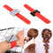 Salon Magnetic Bracelet Wrist Band Strap Belt Hair Clip Hairdressing (Red)