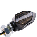 4x Mini Motorcycle Smoke Lens 5LED Turn Signal Blinker Indicator Lights Amber FT