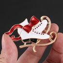 Christmas Brooch Pin Xmas Bow gifts