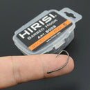 Hirisi 100Pcs High-Carbon Steel Barbed Carp Fishing Hooks Pack