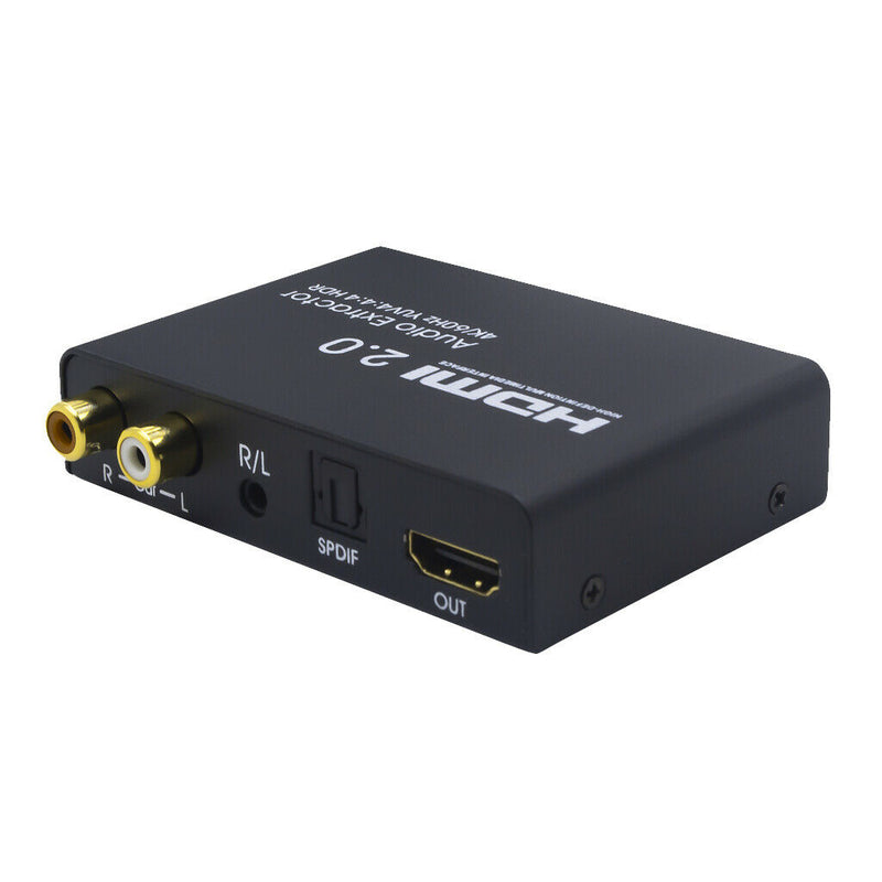 1x1 HDMI Audio Splitter,4K HDMI Audio Extractor HDMI to SPDIF &L/R Converter